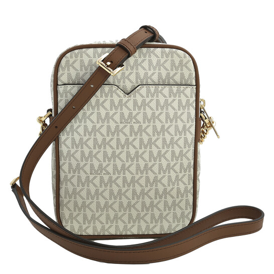 Michael Kors Vanilla Signature Logo Jet Set Travel Medium