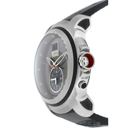 Michel Jordi Icon Pebble Stone Quartz Diamond Grey Dial Men's