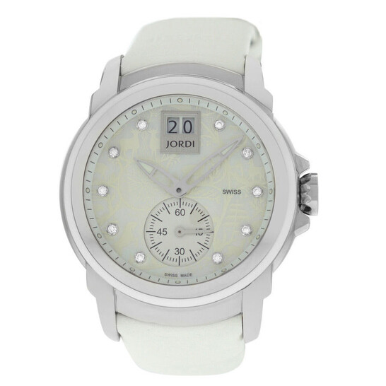 Michel Jordi Icon Snow Quartz Diamond White Dial Ladies Watch