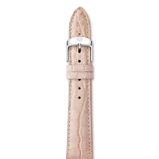Michele 18 mm Blush Alligator Strap MS18AA010429 - 546x546