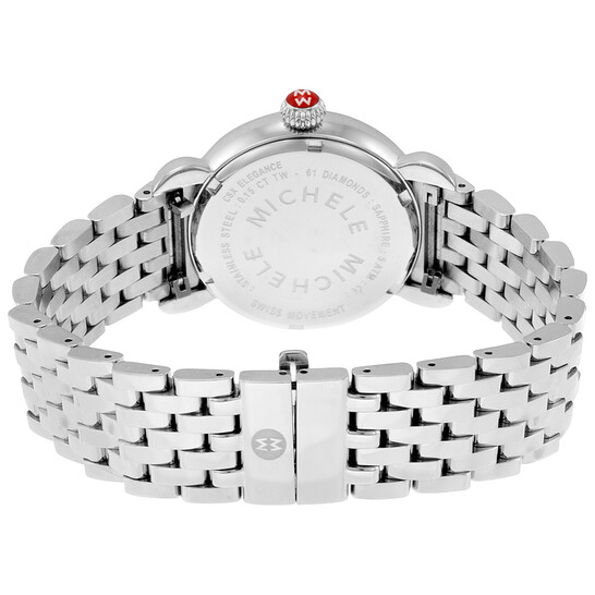 Michele CSX Elegance Mother of Pearl Dial Stainless Steel Ladies Watch MWW03T000058 - 546x546 Image #3