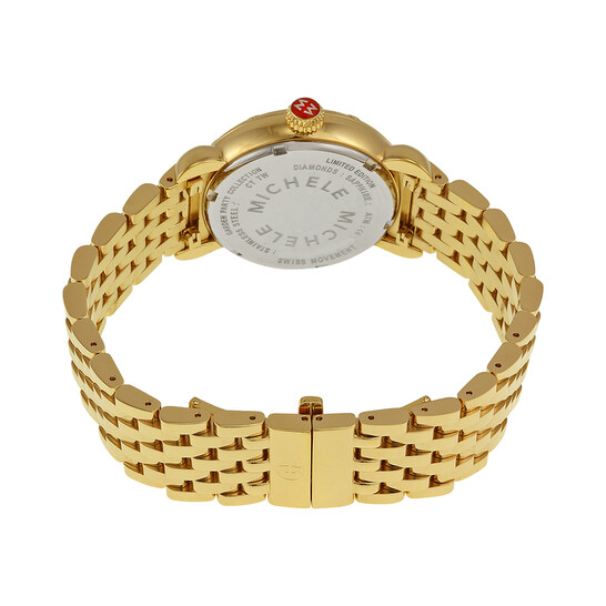 Michele CSX Garden Party Enamel Dial Gold-plated Stainless  display picture 3