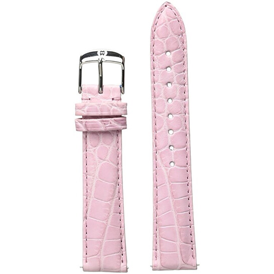 Michele Deco 18mm Pink Watch Michele 18mm Pearl Quilted Leather Watch Strap Pink, $120  main image 2
