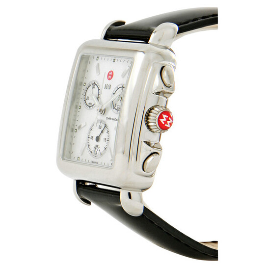 Michele Deco Chronograph Black Leather Ladies Watch MWW06A000125 Michele Deco Chronograph Black Leather Ladies Watch MWW06A000125 - 546x546 Image #3
