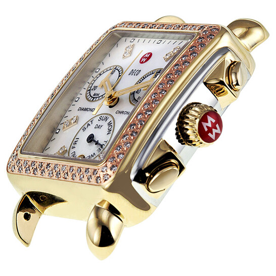 Michele Deco Chronograph Tri-Tone Ladies Watch MW06P01G8046  display picture 1