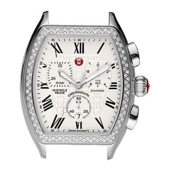 Michele Releve Mother of Pearl Dial Diamond Stainless Steel Watch