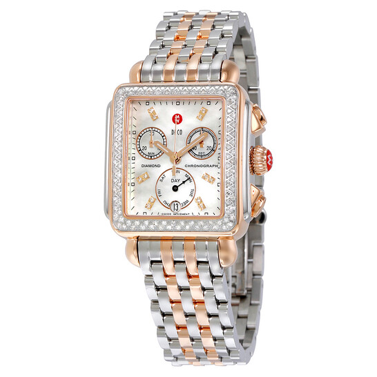 Michele Signature Deco Diamond Mother of Pearl Dial Ladies Watch MWW06P000232 Michele Signature Deco Diamond Mother of Pearl Dial Ladies Watch MWW06P000232 - 546x546