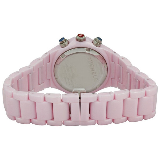 Michele Pink Tahitian White Dial Ceramic Watch​​​​​​​​ Michele Tahitian Ceramic Pink Diamond Ladies Watch  main image 2