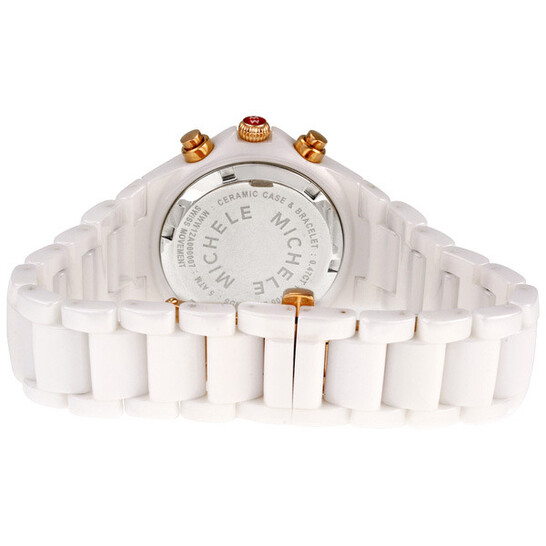 Michele Tahitian Ceramic White Diamond Rose Gold Ladies  display picture 1