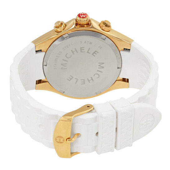 MICHELE TAHITIAN JELLY BEAN
WHITE SILICONE,GOLD CHRONO
DIAL WATCH MICHELE TAHITIAN JELLY BEAN WHITE SILICONE,GOLD CHRONO DIAL  main image 4
