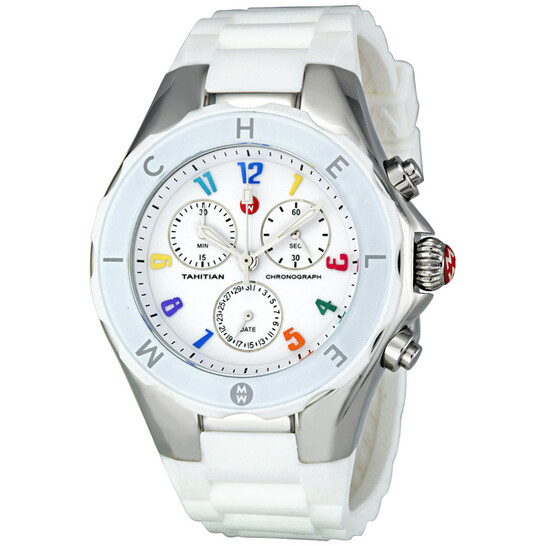 Michele Tahitian Jellybean Chronograph Large White Carousel  display picture 2