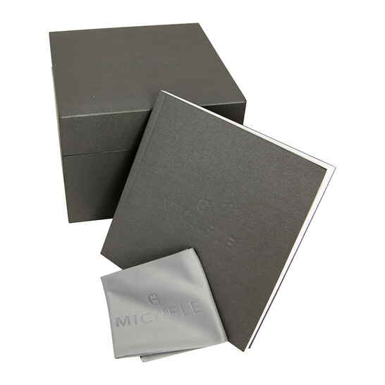 Michele Urban Mini Silver and White Guilloche Dial 18kt Gold-plated Ladies Watch MWW02A000564 - 546x546 Image #4