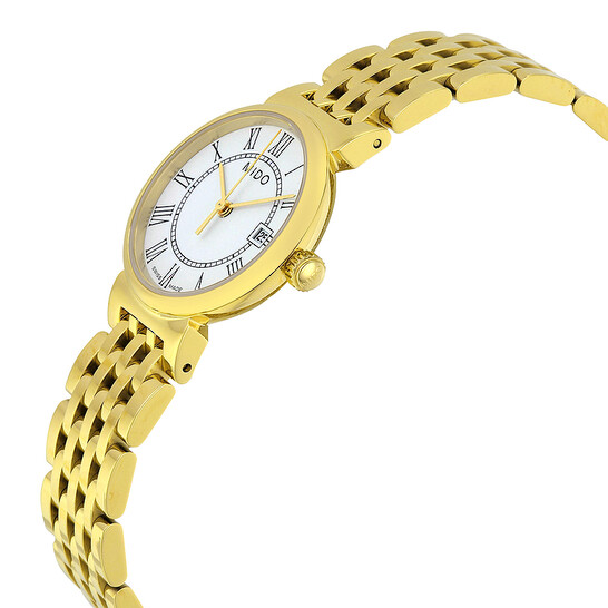Mido Dorada Lady White Dial Yellow Gold PVD Stainless Steel Ladies Watch M21303261 - 546x546 Image #2
