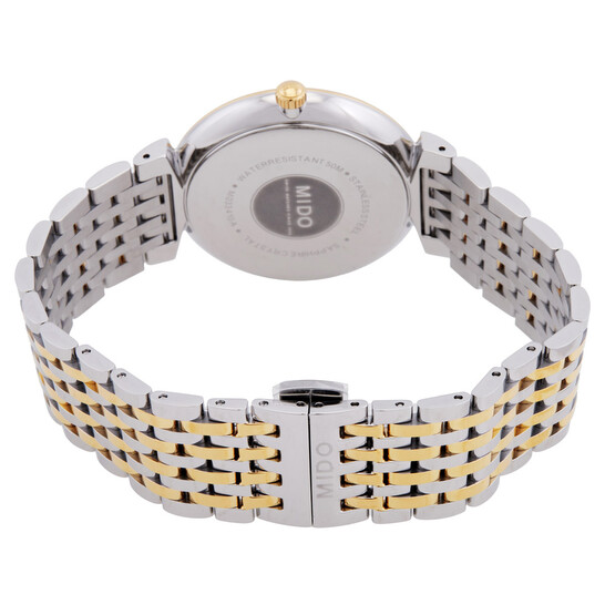 Mido Dorada Quartz Silver Dial Two-Tone Watch M0334102203100