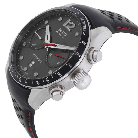 Mido Multifort Chronograph Automatic Black Dial Men's Watch