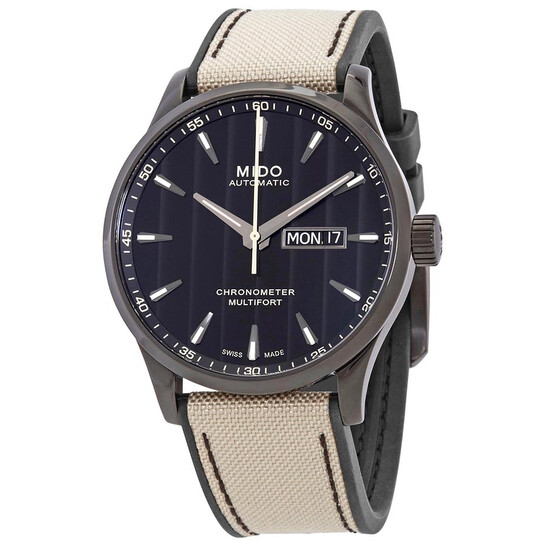 Mido Multifort Chronometer Automatic Black Dial Men's Watch M0384313705109 - 546x546