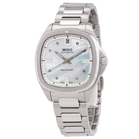 Mido Multifort TV Automatic Diamond White Mother of Pearl Dial
