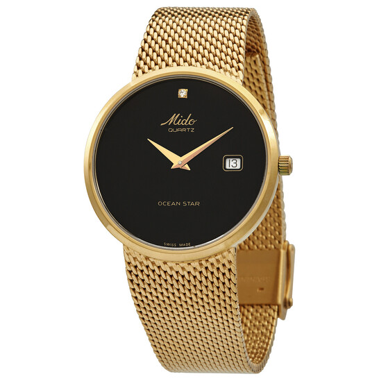 Mido Ocean Star Quartz Black Dial Ladies Watch M3685.3.68.1  display picture 1