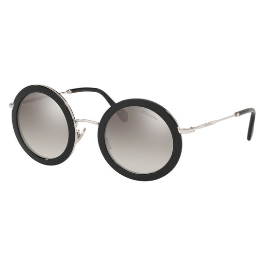 Miu Miu Black and Silver Gradient Sunglasses Miu Miu Women main image 4