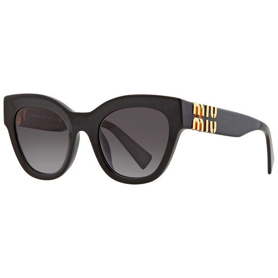 Miu Miu Grey Cat Eye Ladies Sunglasses MU 01YS 1AB5D1 51