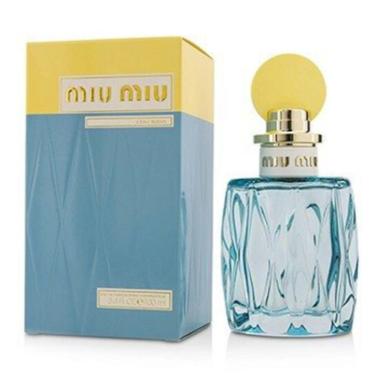 【美品】Miu Miu L'Eau Bleue 50ml 香水 Miu Miu L'Eau Bleue Eau De Parfum Spray Womens Perfume, 50