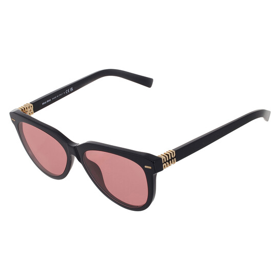 Miu Miu Red Pilot Ladies Sunglasses MU 12ZS 16K1D0 56  display picture 1
