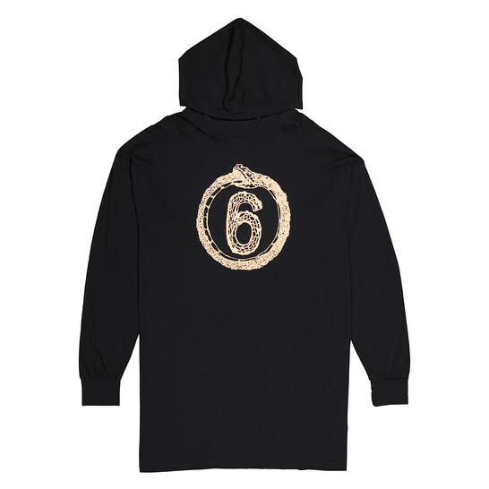 Mm6 Maison Margiela Mm6 Ladies Black Snake Logo-Print Shirt