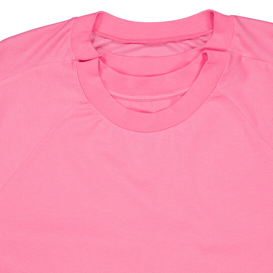 Mm6 Maison Margiela Mm6 Ladies Neon Pink Draped Split-Sleeve