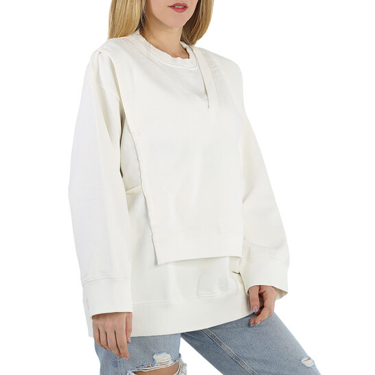 MM6｜ (S52GC0337 S24312 101) White T-shirt with Numeric Signature – Lord & Taylor