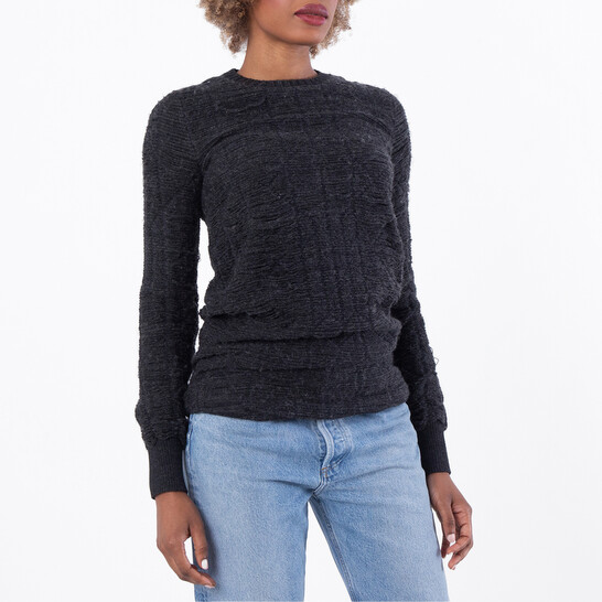 MM6 Maison Margiela Distressed Knit Sweater, Size X-Small