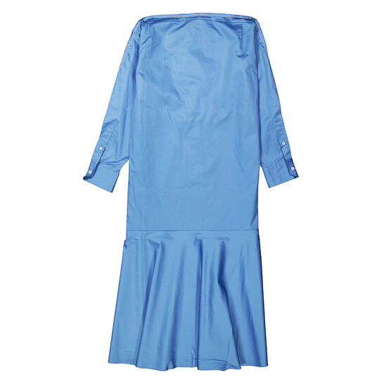 Mm6 Maison Margiela Ladies Prussian Blue Asymmetric Cotton