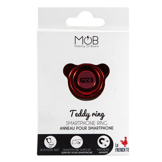 Mob Red Teddy Ring For Smartphone - 546x546