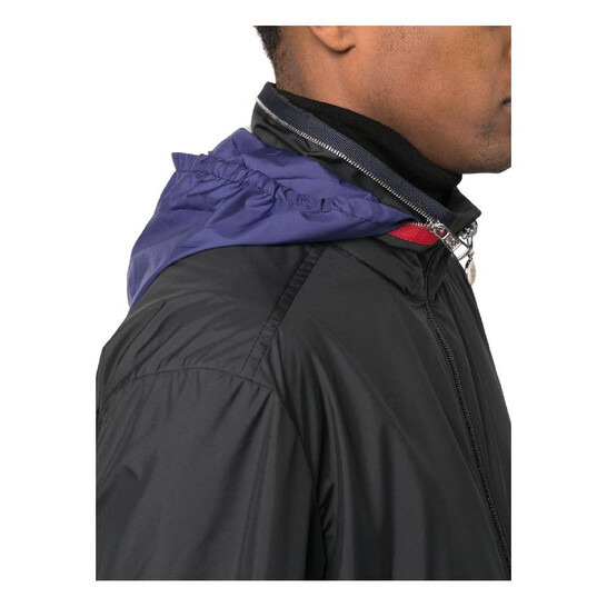 Moncler Black Farlak Hooded Jacket, Brand Size 1 (Small