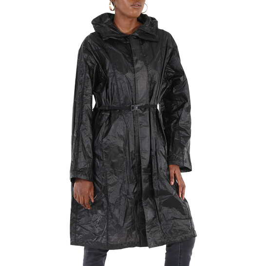 Moncler Black Genius Ciklon Hooded Rain Coat, Brand Size 1 (Small
