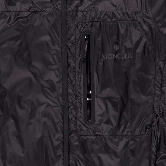 【MONCLER】ストライプ・ウール・ポロ・ネック・ジャンパー Moncler Chine Down Jacket Tricolor V-shaped Switching Navy