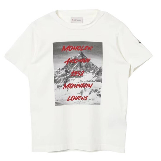 Moncler Enfant Graphic-Print T-Shirt, Size 6 J29548C00011-89AFV