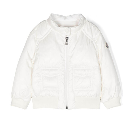 Moncler Girls Jucar Down Bomber Jacket, Size 3Y I29511A00001-595FE