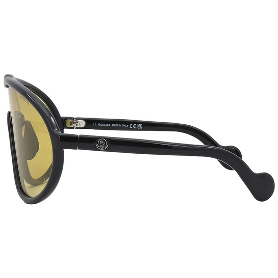 Moncler Halometre Amber Shield Unisex Sunglasses ML0184 01E  display picture 2