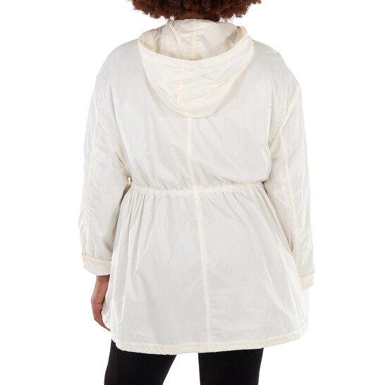 Moncler Hooded Logo-Patch Rain Jacket, Brand Size 2 (Medium