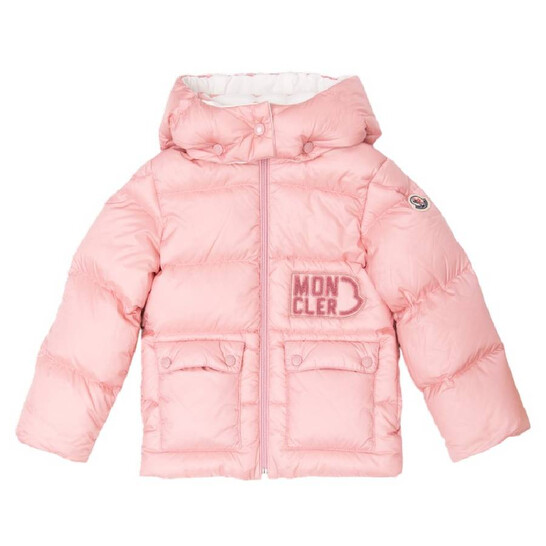 Moncler Kids Abbaye Nylon Down Jacket, Size 18/24