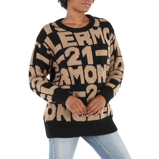 Moncler Ladies Embroidered Knit Sweater, Size Medium E20939099100