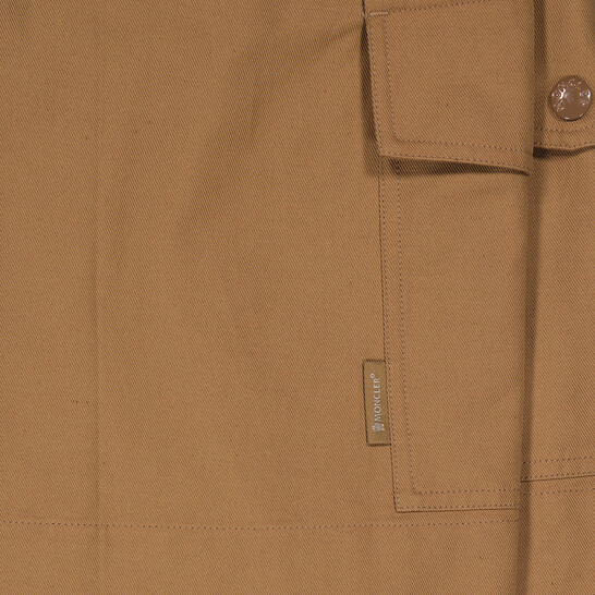 Moncler Ladies Light Brown Tailored Cargo Shorts, Brand Size