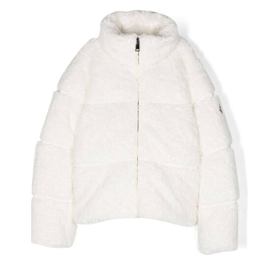 Moncler Logo-Patch Long Sleeve Jacket, Size 4Y I29541A00110-54AM6