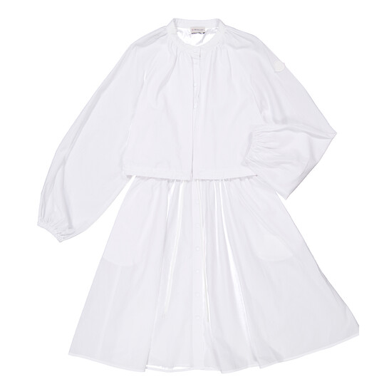 Moncler Long Sleeve Cotton Dress, Brand Size 42 ( US Size 4