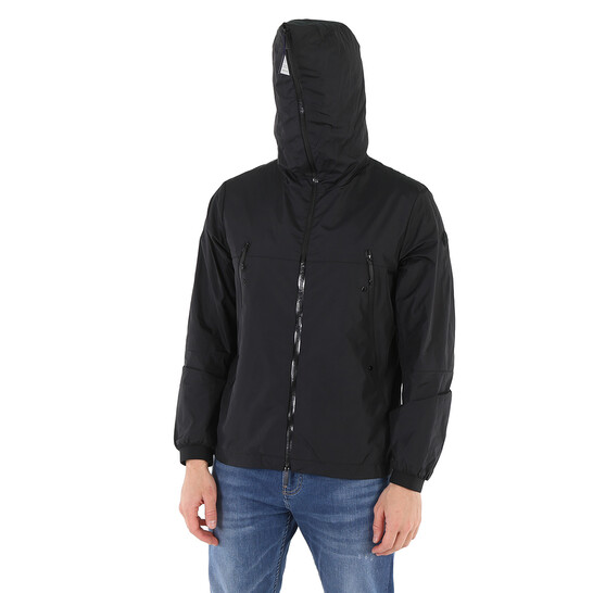 Moncler Men's Black Junichi Hooded Rain Jacket, Brand Size 4