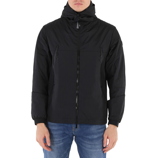 Moncler Men's Black Junichi Hooded Rain Jacket, Brand Size 4