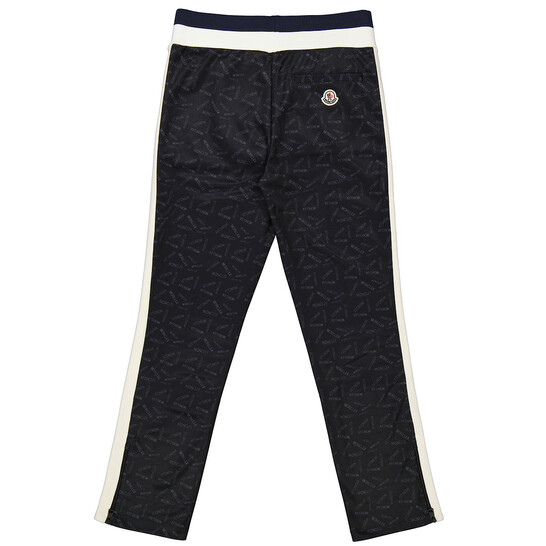 パンツ MONCLER 'Anno Del Serpente' joggers Moncler Men's Black Logo Accent Sweat Pants, Size X-Large