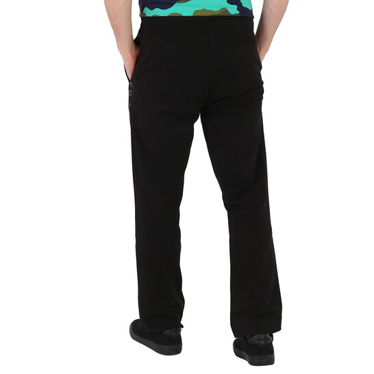 Moncler Men's Black Logo-Print Track Pants, Size X-Large