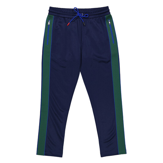 Moncler Men's Navy Striped Drawstring Sweatpants, Size XX
