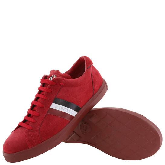 Moncler Monaco Suede Low-Top Sneakers, Brand Size 40 ( US